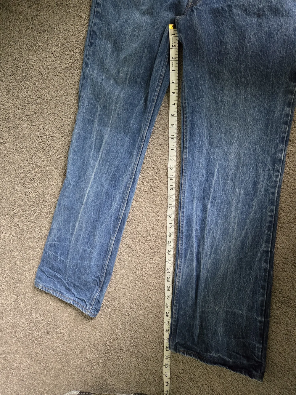 Vintage 1980's Mens Levi's Orange Tab 502 Denim Blue Jeans 36x33 Classic Fit